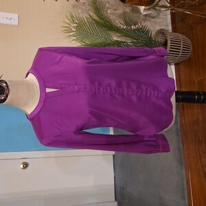 Ann Taylor Fuchsia Blouse